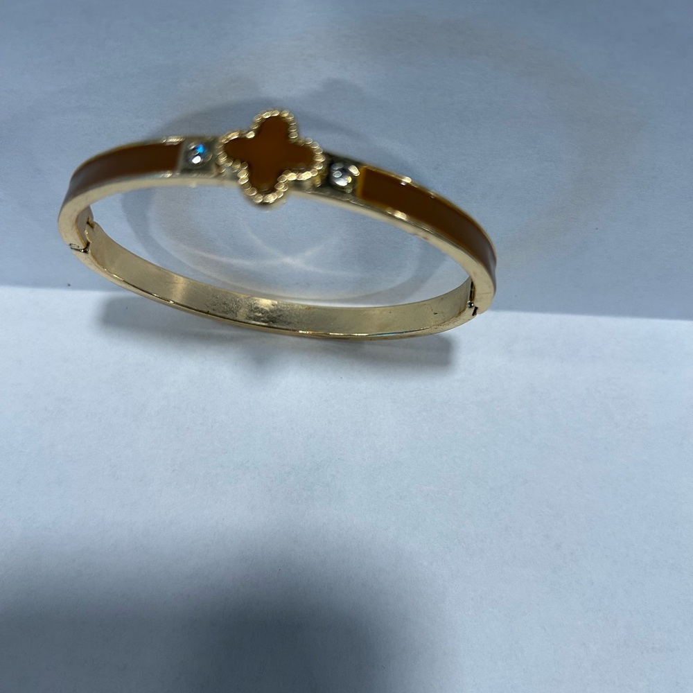 Gold and Brown Women's Bracelet